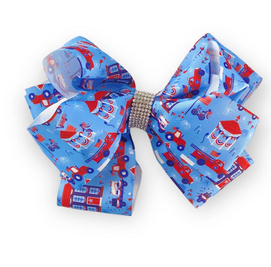 At The Carnival Patriotic Deluxe Bow